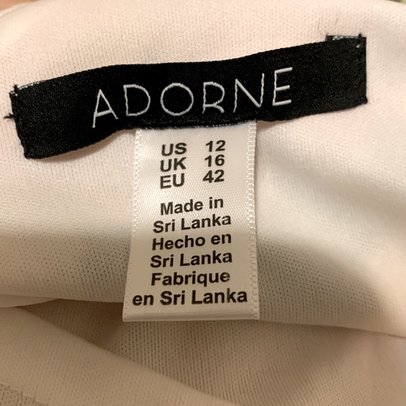 NWT. Adorne floral dress. Ruffled hem and flutter details on cold shoulder top. - Picture 5 of 5